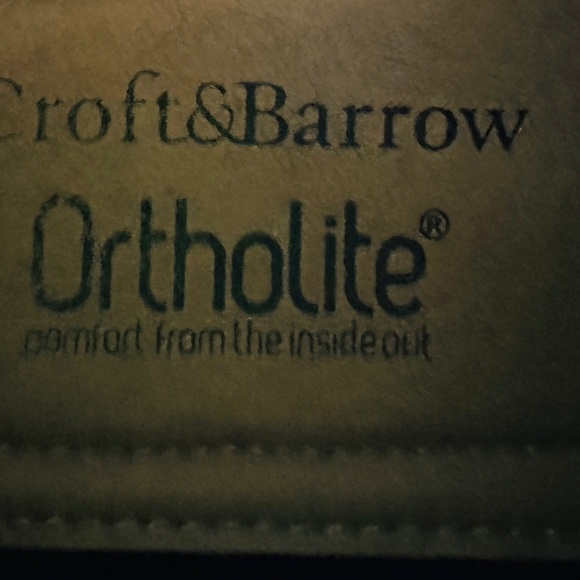 Classic Black Men's Dress Shoes Croft & Barrow Ortholite Size 9 - Picture 8 of 8